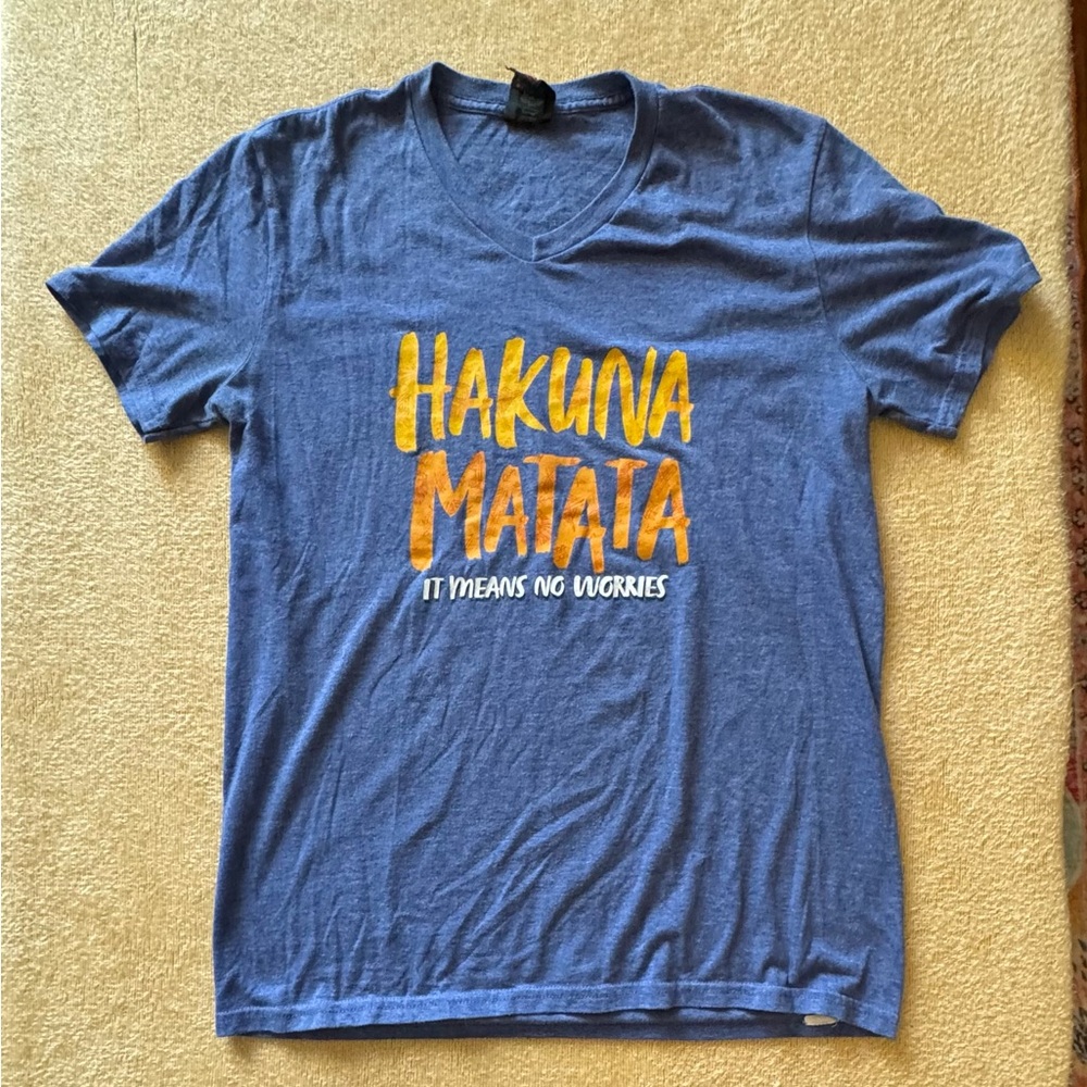 Disney Blue Hakuna Matata Broadway Tee
